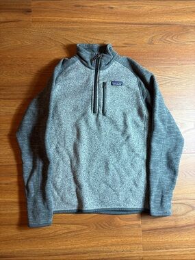 Patagonia Men's two tone Heather two tone Gray Quarter-Zip Fleece Pullover